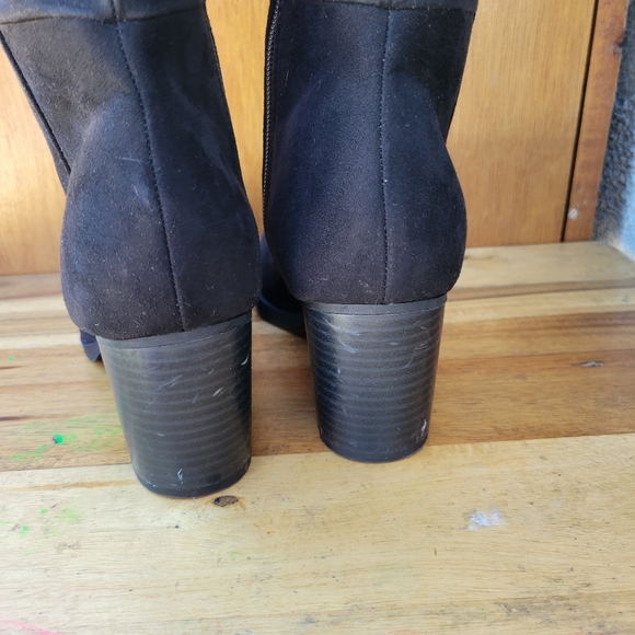 Old Navy Tall Sued Boot Black Jack Size 8 - Picture 15 of 16